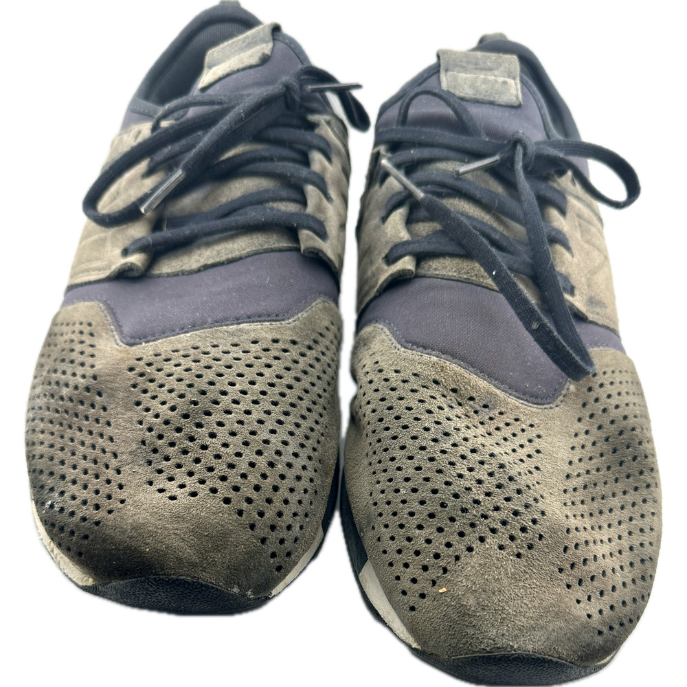 Size 13 New Balance 247 Rev Lite Mens Green Suede Mesh Running Shoes